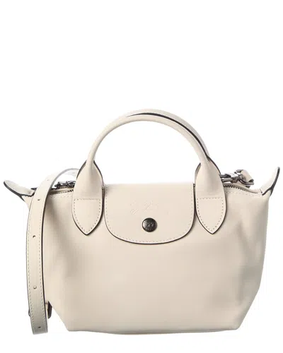 Longchamp Le Pliage Xtra Leather Mini Satchel In Neutral