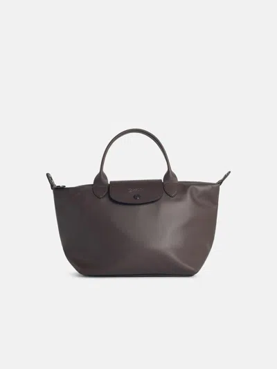 Longchamp Le Pliage Xtra Leather Tote Bag In Gray
