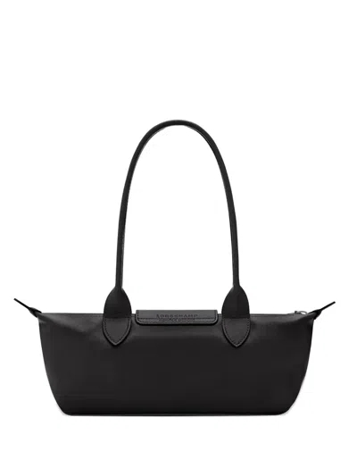 Longchamp 르 플리아쥬 엑스트라 레더 숄더 백 In Black