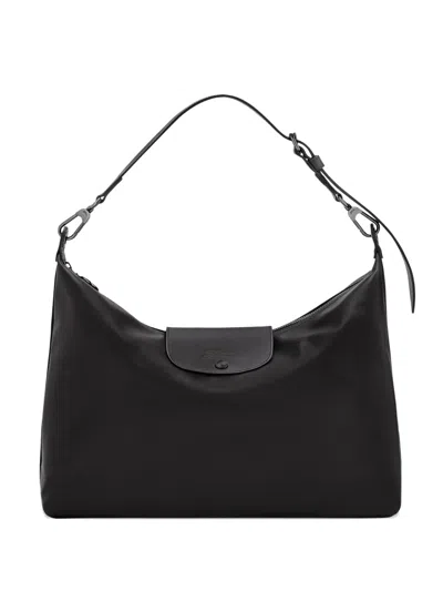 Longchamp 르 플리아쥬 엑스트라 레더 숄더 백 In Brown