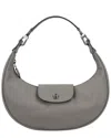 Longchamp Le Pliage Xtra Round Leather Top Handle Bag In Gray