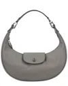 Longchamp Le Pliage Xtra Round Leather Top Handle Bag In Gray