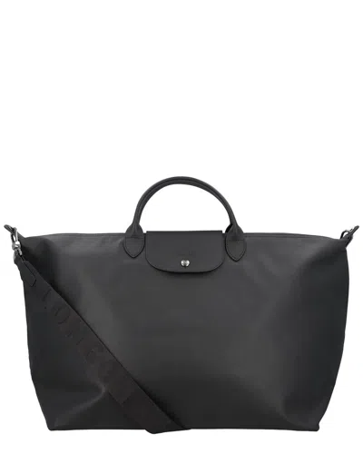 Longchamp Le Pliage Xtra Leather Tote In Black