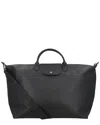 Longchamp Le Pliage Xtra Leather Tote In Black