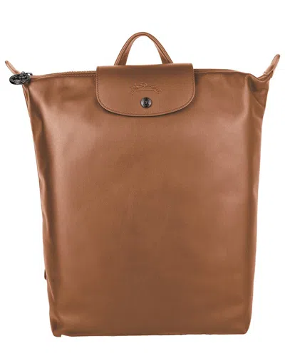 Longchamp Le Pliage Xtra M Leather Backpack In Brown