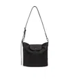 Longchamp Medium Le Pliage Xtra Leather Shoulder Bag In Black