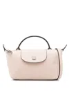 Longchamp Beige Nude Le Pliage Xtra Small Satchel In Pink