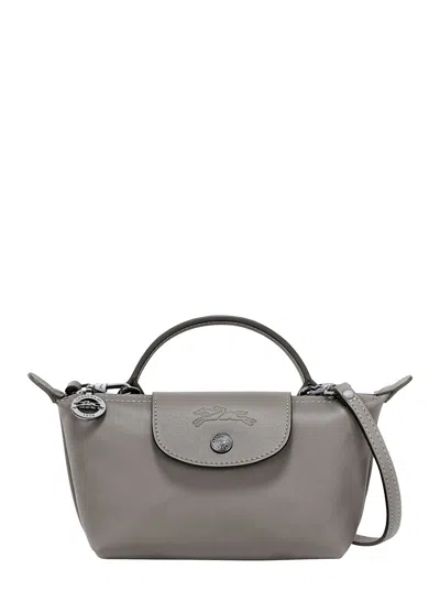 Longchamp Le Pliage Xtra Mini Pochette In Grey