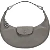 Longchamp Le Pliage Xtra Round Leather Top Handle Bag In Gray