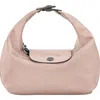 Longchamp Le Pliage Xtra Round Leather Top Handle Bag In White