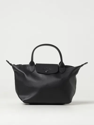 Longchamp Le Pliage Xtra S Leather Bag With Shoulder Strap In Schwarz