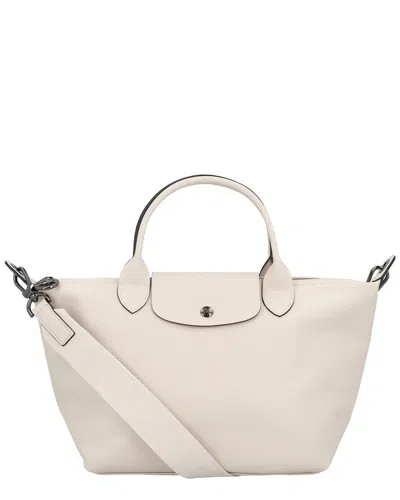 Longchamp Le Pliage Xtra Small Leather Handbag In White