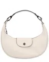 Longchamp Le Pliage Xtra Small Leather Shoulder Bag In White