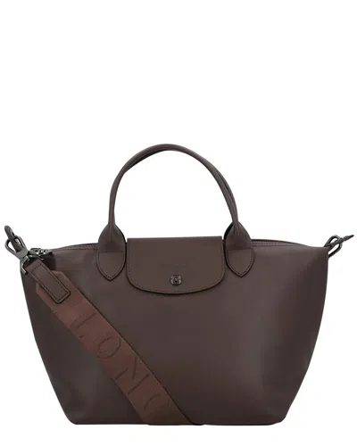 Longchamp Le Pliage Xtra Small Leather Tote In Brown