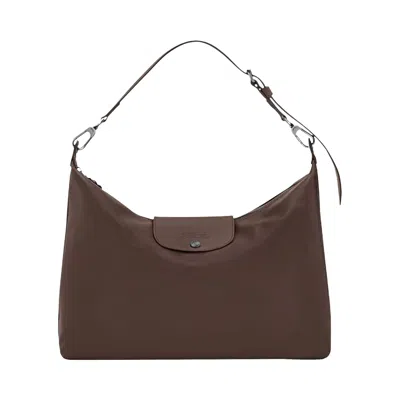 Pre-owned Longchamp Le Pliage Xtra Xl Hobo Bag 'mocha' | Brown | Women's Size Onesize