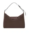Longchamp Rectangular Brown Shoulder Bag With Adjustable Strap In Pattern