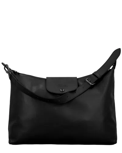 Longchamp Le Pliage Xtra Xl Leather Hobo Bag In Black