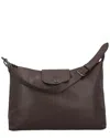 Longchamp Le Pliage Xtra Medium Leather Hobo In Brown