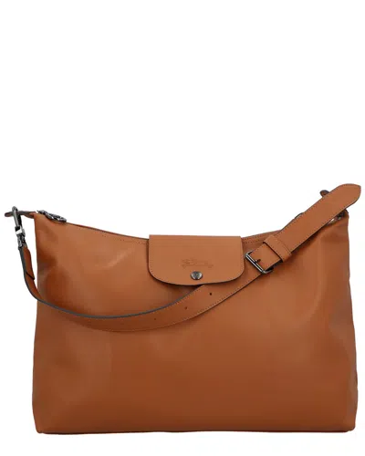 Longchamp Le Pliage Xtra Xl Leather Hobo Bag In Brown