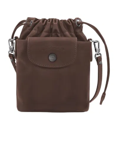 Longchamp Le Pliage Xtra Xs Bucket Bag In Brown