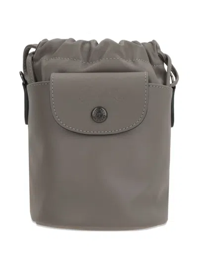 LONGCHAMP LE PLIAGE XTRA XS DRAWSTRING LEATHER CROSS BODY BAG