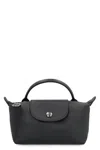 Longchamp Le Pliage Xtra Leather Handbag In Black