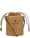 Longchamp Le Pliage Xtra Xs Leather Bucket Bag In Brown
