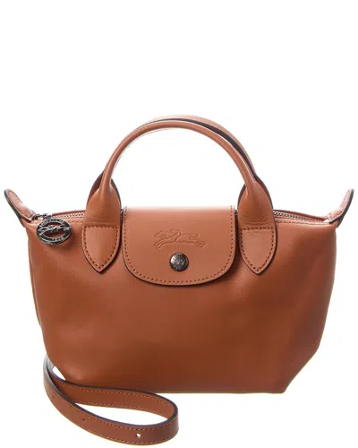 Longchamp Le Pliage Xtra Xs Leather Handbag In Brown