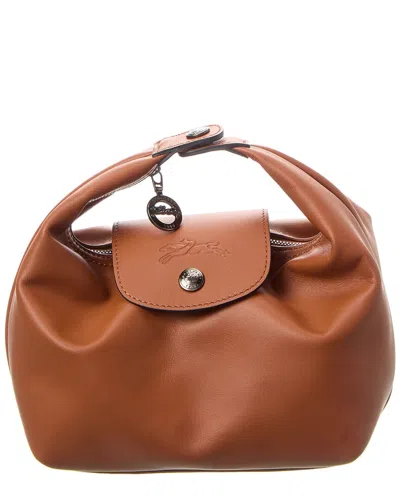 Longchamp Le Pliage Xtra Xs Leather Handbag In Brown
