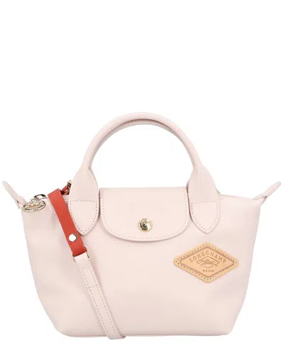 Longchamp Le Pliage Xtra Xs Leather Handbag In Pink