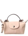 Longchamp Le Pliage Xtra Xs Leather Pouch In Pink