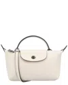 Longchamp Le Pliage Xtra Xs Leather Pouch In White