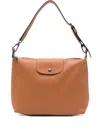 Longchamp Le Pliage Xtra Zip-fastenign Shoulder Bag In Brown