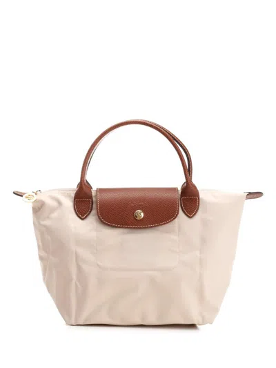 Longchamp Le Pliage Zip-up Small Tote Bag In Carta