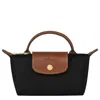 Longchamp Le Pliage Zipped Tote Bag In Black