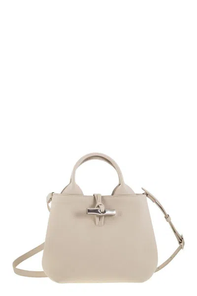 Longchamp Le Roseau - Bag With Handle S In White
