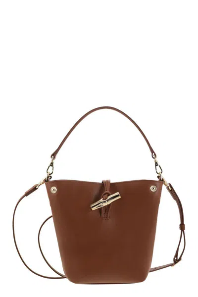Longchamp Jacquemus Leather Tote Bag For Tourism In Black