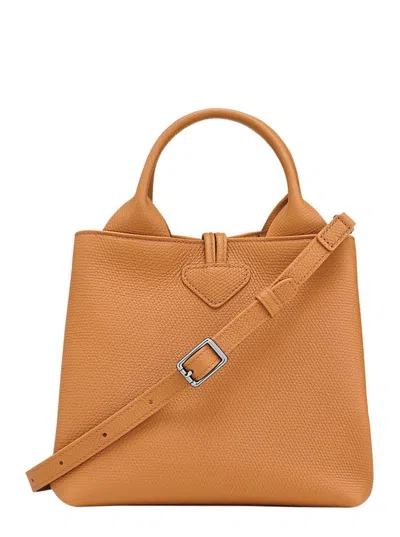 Longchamp 'le Roseau' Beige Handbag  With Toggle Closure