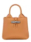 Longchamp 'le Roseau' Beige Handbag  With Toggle Closure