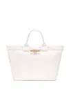 Longchamp Large Le Roseau Cotton Canvas Tote