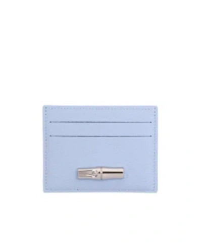 Longchamp Le Roseau Card Holder In Wave