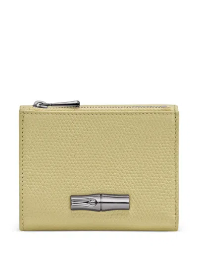 Longchamp Le Roseau Compact Wallet In Neutral