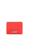 Longchamp `le Roseau` Compact Wallet In Red