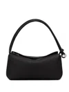 Longchamp Le Roseau Double-handle Leather Shoulder Bag In Black