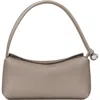 Longchamp Le Roseau East/west Leather Shoulder Bag In Brown