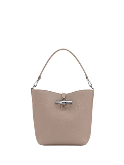 Longchamp `le Roseau` Extra Small Bucket Bag In Sand