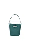 Longchamp `le Roseau` Extra Small Bucket Bag In Blue