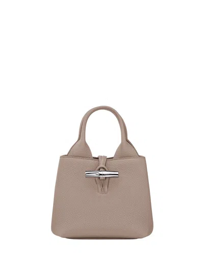 Longchamp `le Roseau` Extra Small Handbag In Beige