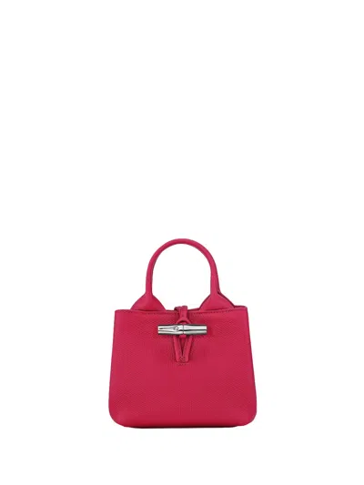 Longchamp `le Roseau` Extra Small Handbag In Pink
