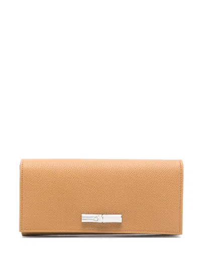 Longchamp Le Roseau Portemonnaie In Braun